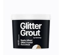 Hemway Gold Silver Holographic Glitter with Bright White Grout 2.5L / 4.5kg Ready Mixed Glitter Grout & Fix | Floor, Wall & Tile Adhesive, Water-Resistant, Anti-Mould, Easy to Use & Fast-Drying
