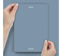 Hemway Grey Blue Peel & Stick Sample Chalk Paint | A5 Accurate Colour Swatch, Mess-Free Alternative to Paint Tester Pots, Easy To Use, Eco-friendly, for Interior Furniture & Walls