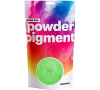 Hemway Grout Powder Pigment Metallic Lime Green 50g, Coloured Dye | for Grout, Cement, Concrete, Mortar, Plaster, High Colour Saturation