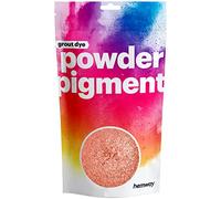 Hemway Grout Powder Pigment Metallic Sparkle Burnt Orange 100g | Coloured Dye for Grout, Suitable for Kitchen & Bathroom, High Colour Saturation