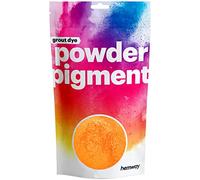 Hemway Grout Powder Pigment Metallic Tangerine Orange 100g | Coloured Dye for Grout, Suitable for Kitchen & Bathroom, High Colour Saturation