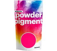 Hemway Grout Powder Pigment UV Fluorescent Hot Pink 100g, Coloured Dye