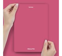 Hemway Hibiscus Pink Peel & Stick Sample Chalk Paint | A5 Accurate Colour Swatch, Mess-Free Alternative to Paint Tester Pots, Easy To Use, Eco-friendly, for Interior Furniture & Walls