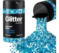 Hemway Holographic Ocean Blue Glitter Shaker, 130g Super Chunky Glitter