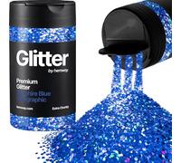 Hemway Holographic Sapphire Blue Glitter Shaker, 130g Extra Chunky Glitter