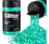 Hemway Holographic Turquoise Blue Glitter Shaker, 130g Super Chunky Glitter