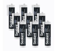 Hybrid Polymer Sealant & Adhesive Waterproof Anti Mould Shower Bath Construction All-In-One - 9 Pack Hemway Clear One Size