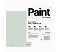 Hemway Interior Matt Acrylic Paint Sample, Aquamarine Blue, Peel & Stick Swatch For Walls Ceilings Kitchen Bathroom Living Room