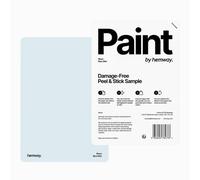 Hemway Interior Matt Acrylic Paint Sample, Blue Mist, Peel & Stick Swatch For Walls Ceilings Kitchen Bathroom Living Room