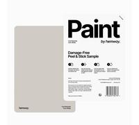 Hemway Interior Matt Acrylic Paint Sample, Corn White, Peel & Stick Swatch For Walls Ceilings Kitchen Bathroom Living Room