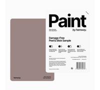 Hemway Interior Matt Acrylic Paint Sample, Dark Clay Brown, Peel & Stick Swatch For Walls Ceilings Kitchen Bathroom Living Room
