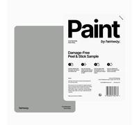 Hemway Interior Matt Acrylic Paint Sample, Dove Grey, Peel & Stick Swatch For Walls Ceilings Kitchen Bathroom Living Room