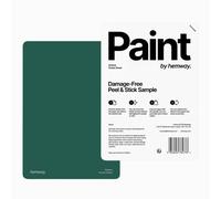 Hemway Interior Matt Acrylic Paint Sample, Forest Green, Peel & Stick Swatch For Walls Ceilings Kitchen Bathroom Living Room