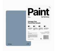 Hemway Interior Matt Acrylic Paint Sample, Grey Blue, Peel & Stick Swatch For Walls Ceilings Kitchen Bathroom Living Room