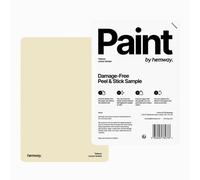 Hemway Interior Matt Acrylic Paint Sample, Lemon Sorbet, Peel & Stick Swatch For Walls Ceilings Kitchen Bathroom Living Room