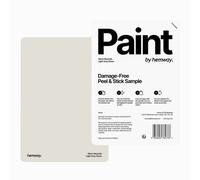 Hemway Interior Matt Acrylic Paint Sample, Light Grey Stone, Peel & Stick Swatch For Walls Ceilings Kitchen Bathroom Living Room