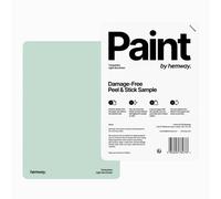 Hemway Interior Matt Acrylic Paint Sample, Light Sea Green, Peel & Stick Swatch For Walls Ceilings Kitchen Bathroom Living Room