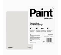 Hemway Interior Matt Acrylic Paint Sample, Linen White, Peel & Stick Swatch For Walls Ceilings Kitchen Bathroom Living Room