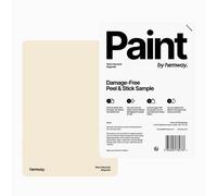 Hemway Interior Matt Acrylic Paint Sample, Magnolia, Peel & Stick Swatch For Walls Ceilings Kitchen Bathroom Living Room