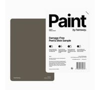 Hemway Interior Matt Acrylic Paint Sample, Military Green, Peel & Stick Swatch For Walls Ceilings Kitchen Bathroom Living Room