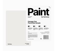 Hemway Interior Matt Acrylic Paint Sample, Off White, Peel & Stick Swatch For Walls Ceilings Kitchen Bathroom Living Room