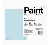 Hemway Interior Matt Acrylic Paint Sample, Pastel Blue, Peel & Stick Swatch For Walls Ceilings Kitchen Bathroom Living Room