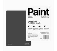 Hemway Interior Matt Acrylic Paint Sample, Peppercorn Grey, Peel & Stick Swatch For Walls Ceilings Kitchen Bathroom Living Room