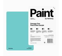 Hemway Interior Matt Acrylic Paint Sample, Peppermint Blue, Peel & Stick Swatch For Walls Ceilings Kitchen Bathroom Living Room