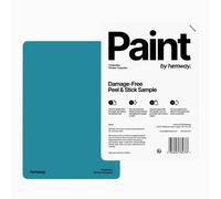 Hemway Interior Matt Acrylic Paint Sample, Persian Turquoise, Peel & Stick Swatch For Walls Ceilings Kitchen Bathroom Living Room