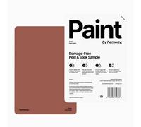Hemway Interior Matt Acrylic Paint Sample, Red Oxide, Peel & Stick Swatch For Walls Ceilings Kitchen Bathroom Living Room