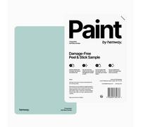 Hemway Interior Matt Acrylic Paint Sample, Soft Blue Smoke, Peel & Stick Swatch For Walls Ceilings Kitchen Bathroom Living Room