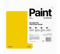 Hemway Interior Matt Acrylic Paint Sample, Spring Yellow, Peel & Stick Swatch For Walls Ceilings Kitchen Bathroom Living Room