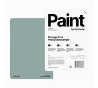 Hemway Interior Matt Acrylic Paint Sample, Summer House Blue, Peel & Stick Swatch For Walls Ceilings Kitchen Bathroom Living Room