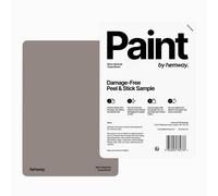 Hemway Interior Matt Acrylic Paint Sample, Taupe Brown, Peel & Stick Swatch For Walls Ceilings Kitchen Bathroom Living Room