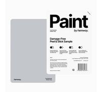 Hemway Interior Matt Acrylic Paint Sample, Winter Grey, Peel & Stick Swatch For Walls Ceilings Kitchen Bathroom Living Room