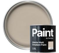 Hemway Interior Paint Matt Acrylic Cappuccino Brown 2.5L Tin Durable Emulsion Walls Ceilings Kitchen Bathroom All Rooms