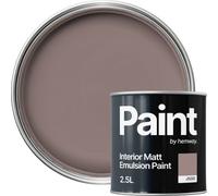 Hemway Interior Paint Matt Acrylic Dark Clay Brown 2.5L Tin Durable Emulsion Walls Ceilings Kitchen Bathroom All Rooms