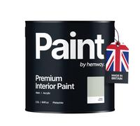 Hemway Interior Paint Matt Acrylic Pistachio Green 2.5L Tin Durable Emulsion Walls Ceilings Kitchen Bathroom All Rooms