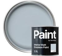 Hemway Interior Paint Matt Acrylic Sea Breeze Blue 2.5L Tin Durable Emulsion Walls Ceilings Kitchen Bathroom All Rooms