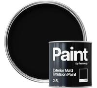 Hemway Jet Black Exterior Paint 2.5L, Outdoor Matt Finish