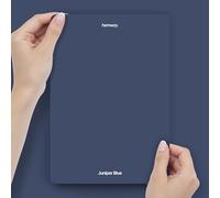 Hemway Juniper Blue Peel & Stick Sample Chalk Paint | A5 Accurate Colour Swatch, Mess-Free Alternative to Paint Tester Pots, Easy To Use, Eco-friendly, for Interior Furniture & Walls