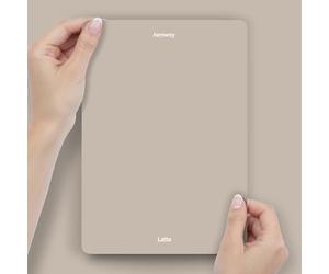 Hemway Latte Brown Peel & Stick Sample Chalk Paint | A5 Accurate Colour Swatch, Mess-Free Alternative to Paint Tester Pots, Easy To Use, Eco-friendly, for Interior Furniture & Walls
