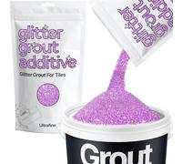 Hemway Lavender Purple Glitter Grout Additive Ultrafine 100g Metallic Flakes for Adding Sparkle to Kitchen & Bathroom Tiles | Enhance Your Indoor Grouting Projects with a Durable Sparkly Effect