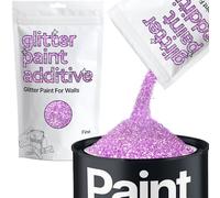 Hemway Lavender Purple Glitter Paint Additive Fine 100g for Adding Sparkle | for Paints & Varnish | Paint Walls Sparkly Add to Emulsion, Acrylic or Lacquer Indoor