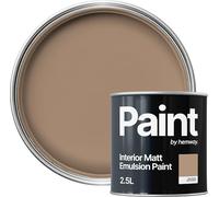 Hemway Light Clay Brown Paint 2.5 L, Indoor Matt Finish, One Coat