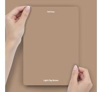Hemway Light Clay Brown Peel & Stick Sample Chalk Paint, A5 Swatch | Accurate Colour, Mess-Free Alternative to Paint Tester Pots, Easy To Use, Eco-friendly, for Interior Furniture & Walls