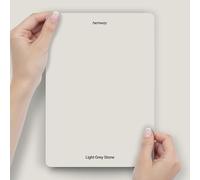 Hemway Light Grey Stone Peel & Stick Sample Chalk Paint | A5 Accurate Colour Swatch, Mess-Free Alternative to Paint Tester Pots, Easy To Use, Eco-friendly, for Interior Furniture & Walls