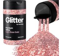 Hemway Light Rose Gold Glitter Shaker, 130g Extra Chunky Glitter | for Resin & Epoxy Crafts for Decorating, Halloween, Christmas, Nail, Face, Art