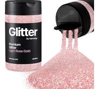 Hemway Light Rose Gold Glitter Shaker, 130g Ultrafine Glitter | for Resin & Epoxy Crafts for Decorating, Halloween, Christmas, Nail, Face, Art