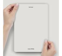 Hemway Linen White Peel & Stick Sample Chalk Paint, A5 Swatch | Accurate Colour, Mess-Free Alternative to Paint Tester Pots, Easy To Use, Eco-friendly, for Interior Furniture & Walls